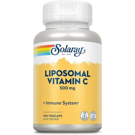Liposomal vitamina c solaray 500mg 100vegcaps