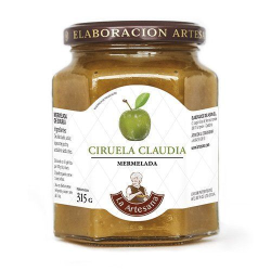 Mermelada ciruela claudia 305gr s/a s/f la artesan