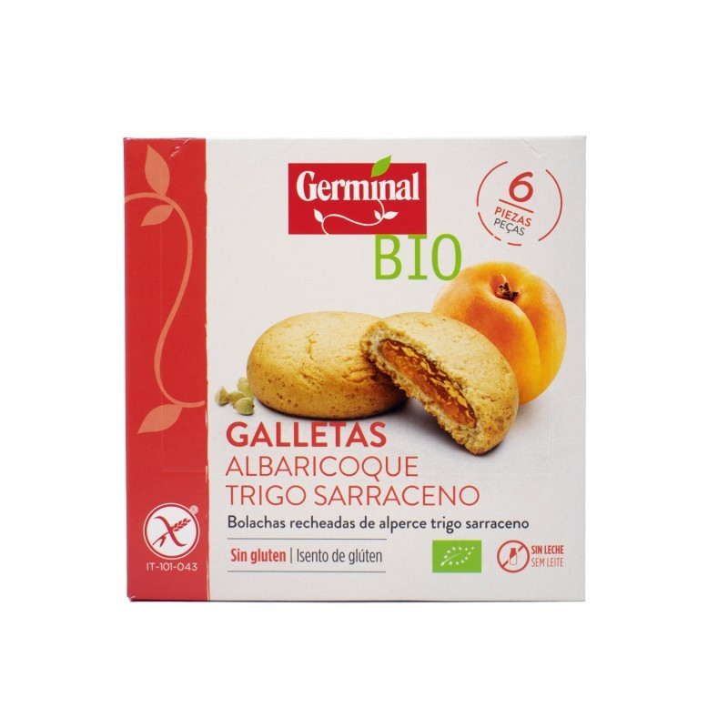Galletas trigo sarraceno albaricoque 200 g, Germinal