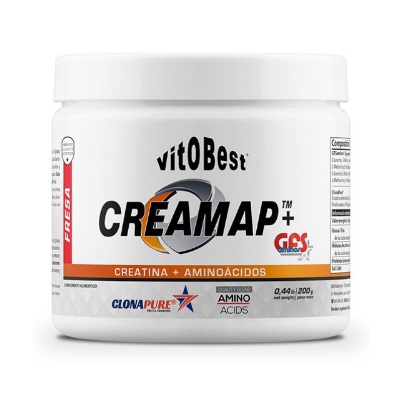 Creamap + gfs creatina + aminoacidos fresa 200g