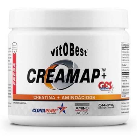 Creamap + gfs creatina + aminoacidos fresa 200g