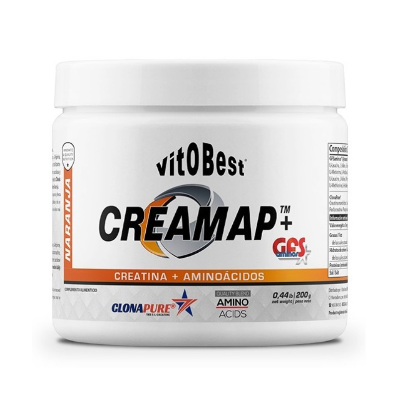 Creamap + gfs creatina + aminoacidos naranja 200g