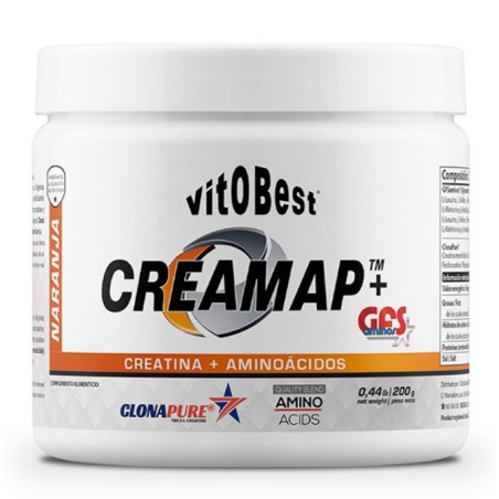 Creamap + gfs creatina + aminoacidos naranja 200g