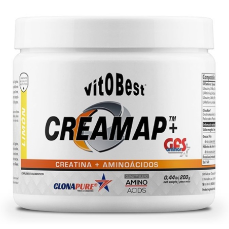 Creamap + gfs creatina + aminoacidos limon 200g
