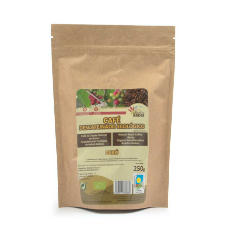 Cafe descafeinado grano 250g el oro de los andes