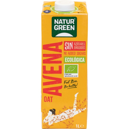 Naturgreen bebida avena sin azucares 1l
