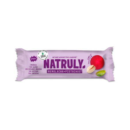 Natruly remolacha+pistachos 40gr bio s/g s/a