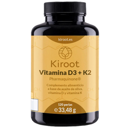 Kiroot vitamina d3+k2 120 perlas