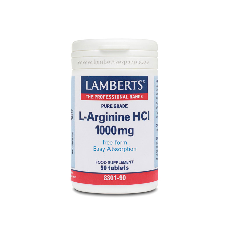 L-arginina hci 1000mg 90tab lamberts