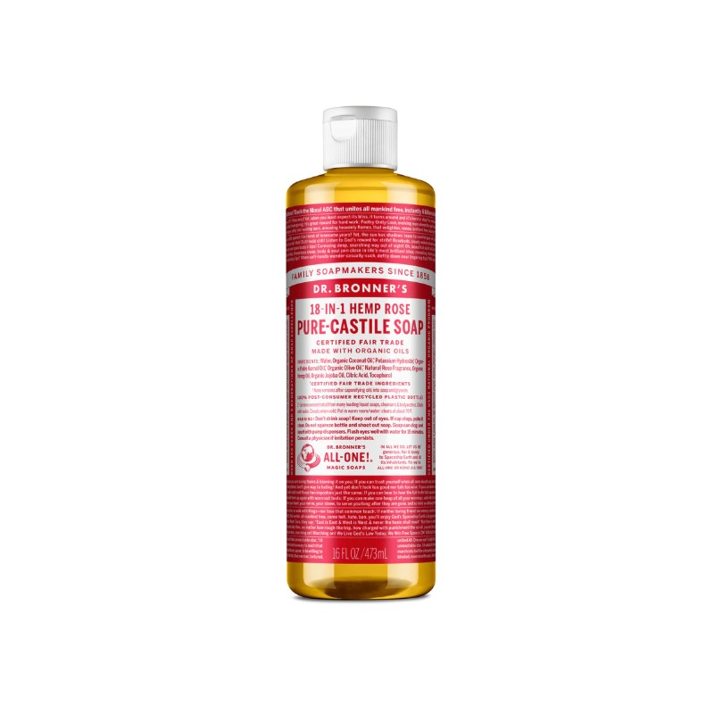 All one jabon liquido rosa castilla dr bronners