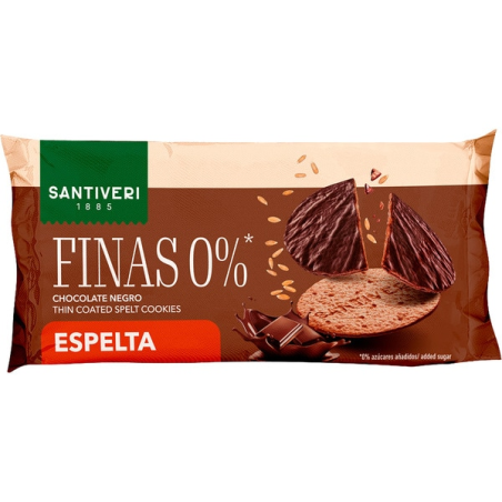 Galletas finas 0% espelta chocolate negro santiver