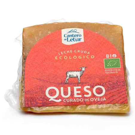 Cuña queso oveja curado bio cantero de letur 200g