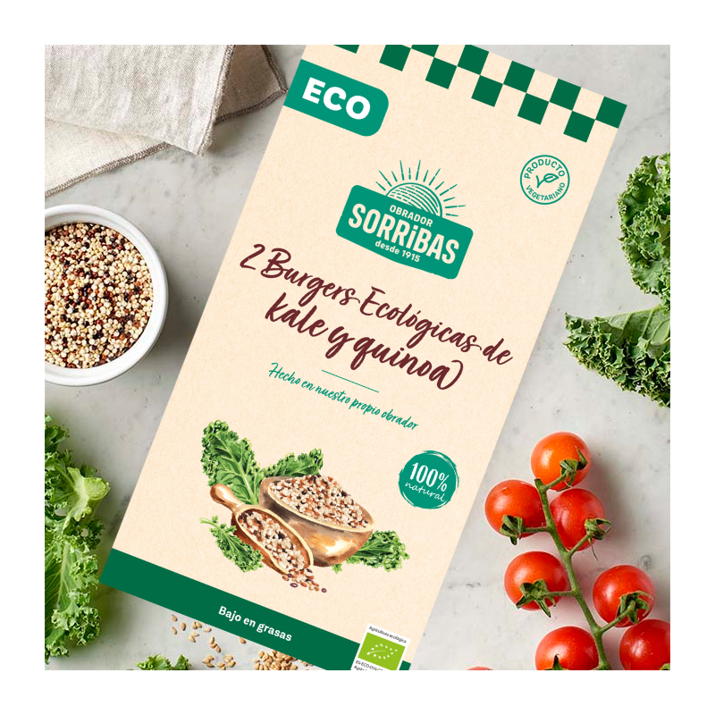 Hamburguesa kale y 3 quinoas 180gr sorribas