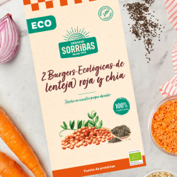 Hamburguesa lenteja roja y chia 160g(2x80g) sorrib
