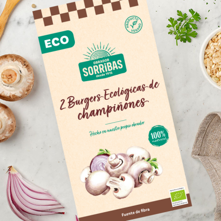 Hamburguesa champiñones sorribas eco 160g (2x80g)