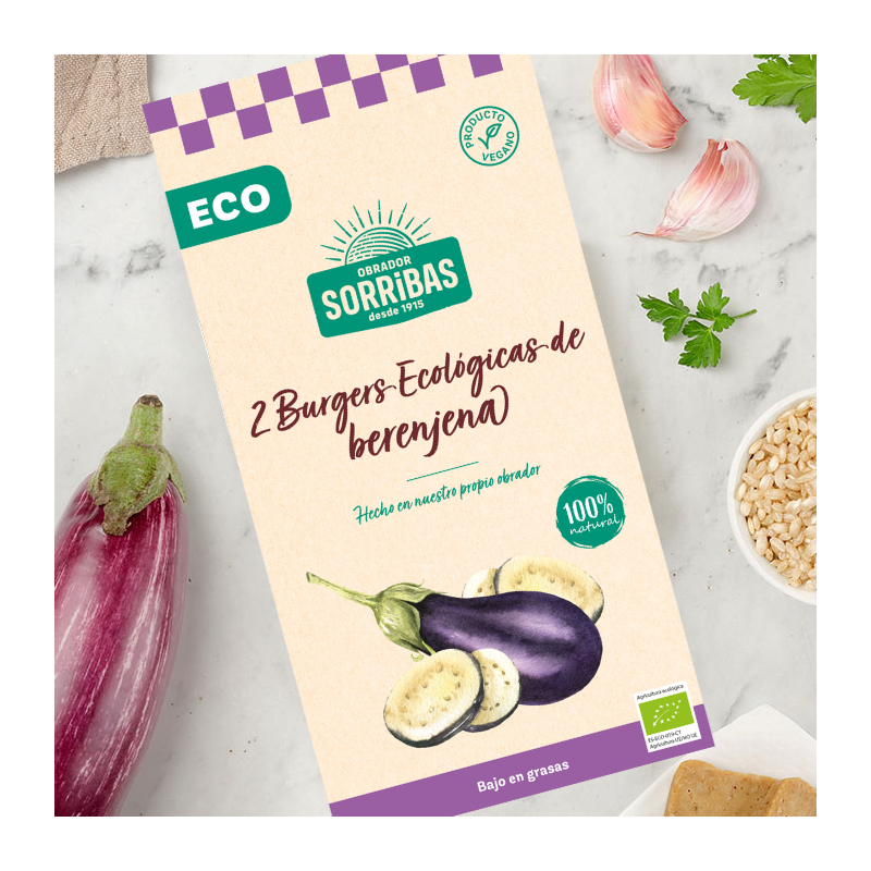 Hamburguesa berenjena sorribas eco 160g(2x80g)