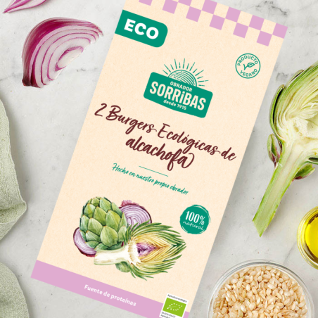 Hamburguesa alcachofa 160g(2x80g) sorribas