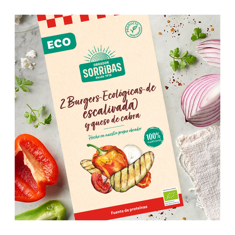 Hamburguesa escalivada queso cabra 2x80g sorribas