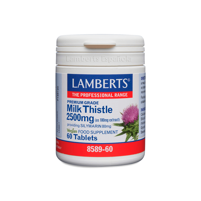 Milk thistle 2500mg cardo mariano  lamberts 60 tab