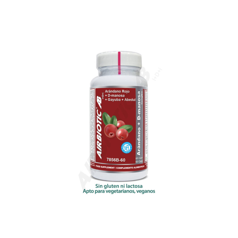 Airbiotic ab arandano + d-manosa complex 60cap