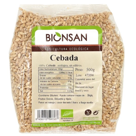 Cebada grano eco 500g bionsan