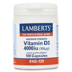 Vitamina d3 4000iu 120cap lamberts