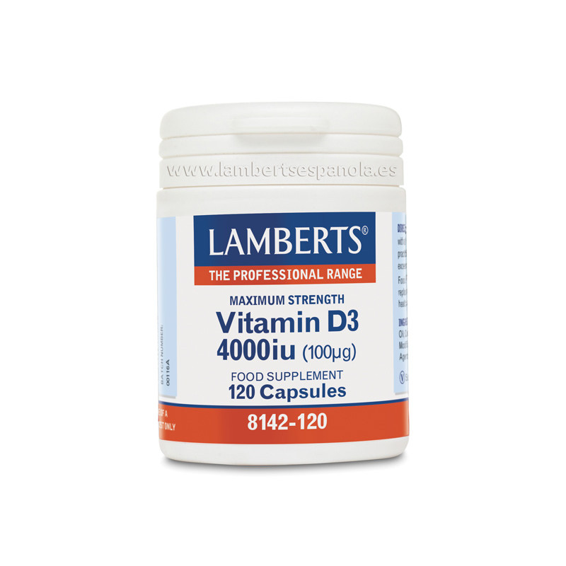 Vitamina d3 4000iu 120cap lamberts