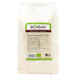 Harina trigo integral 1kg bionsan