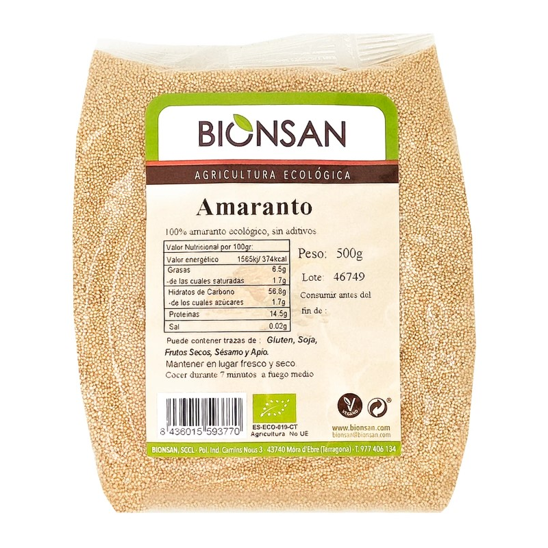 Amaranto grano eco 500g bionsan