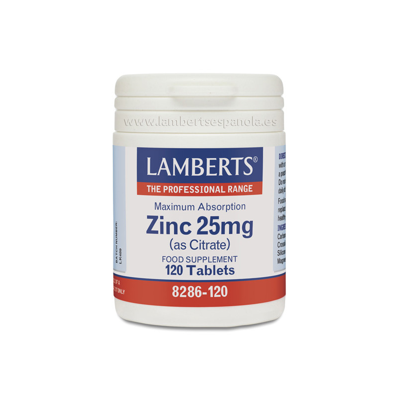 Zinc citrato 25mg 120tab lamb