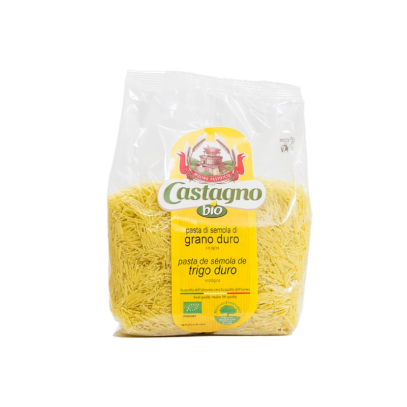 Fideos trigo blanco 500g castagno