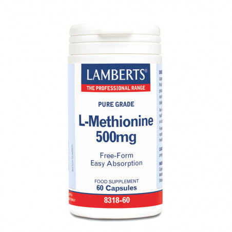L-metionina 500mg 60caps lamberts