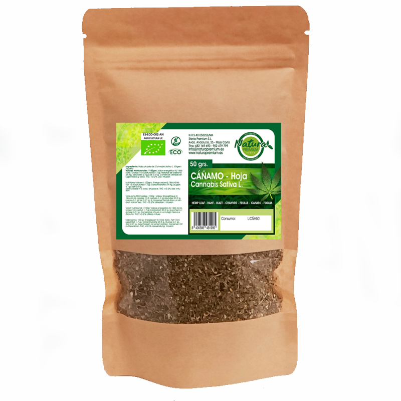 Cañamo hoja picada 50g eco natura premium