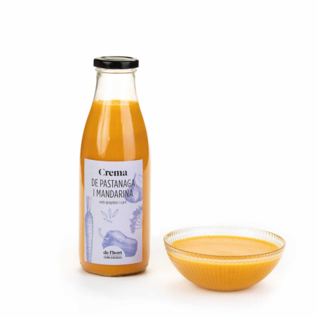 Crema zanahoria y mandarina de i´hort 750ml