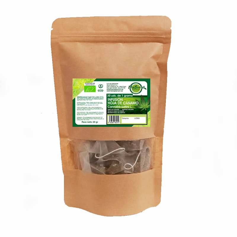 Infusion hoja cañamo 30 bolsitas natura premium