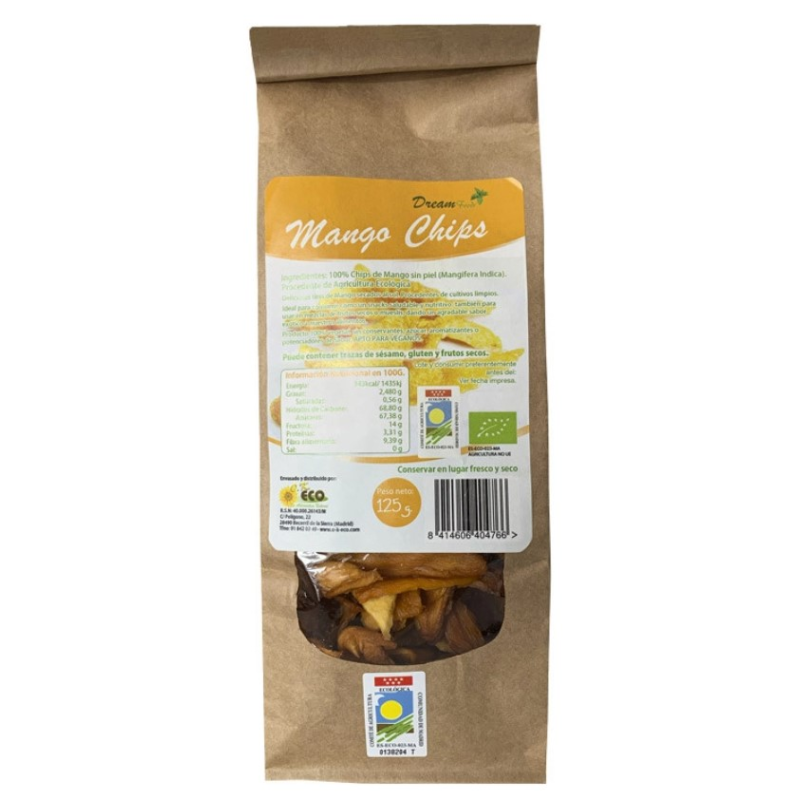Mango chips 125g dreamfoods eco