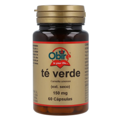 Te verde extracto seco 150mg 60cap obire