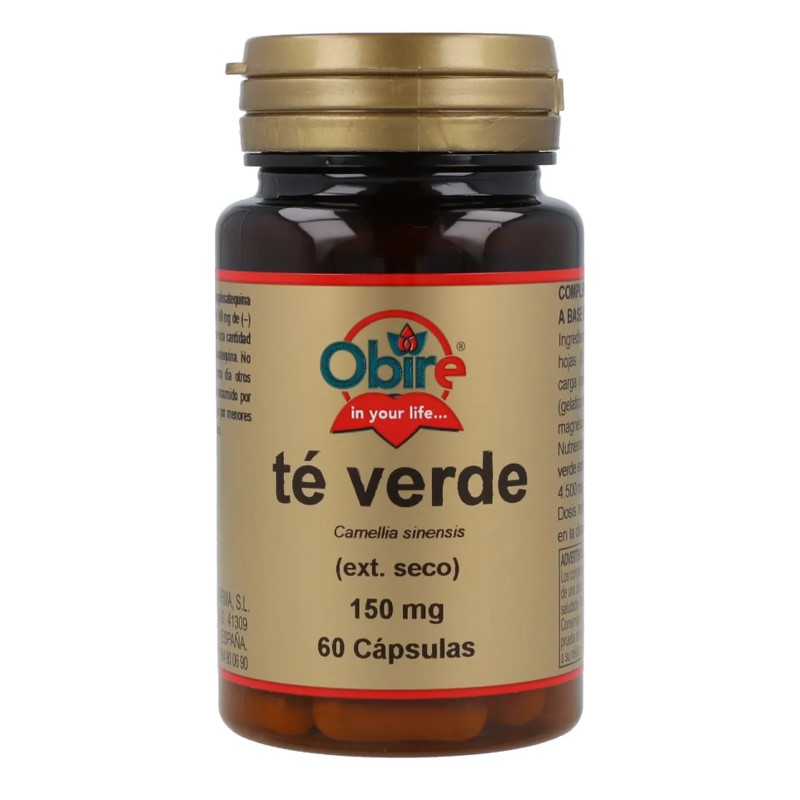 Te verde extracto seco 150mg 60cap obire