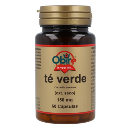 Te verde extracto seco 150mg 60cap obire