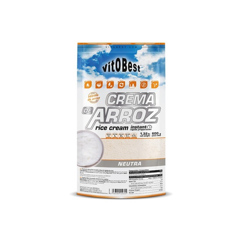 Crema arroz neutra 600g vitobest