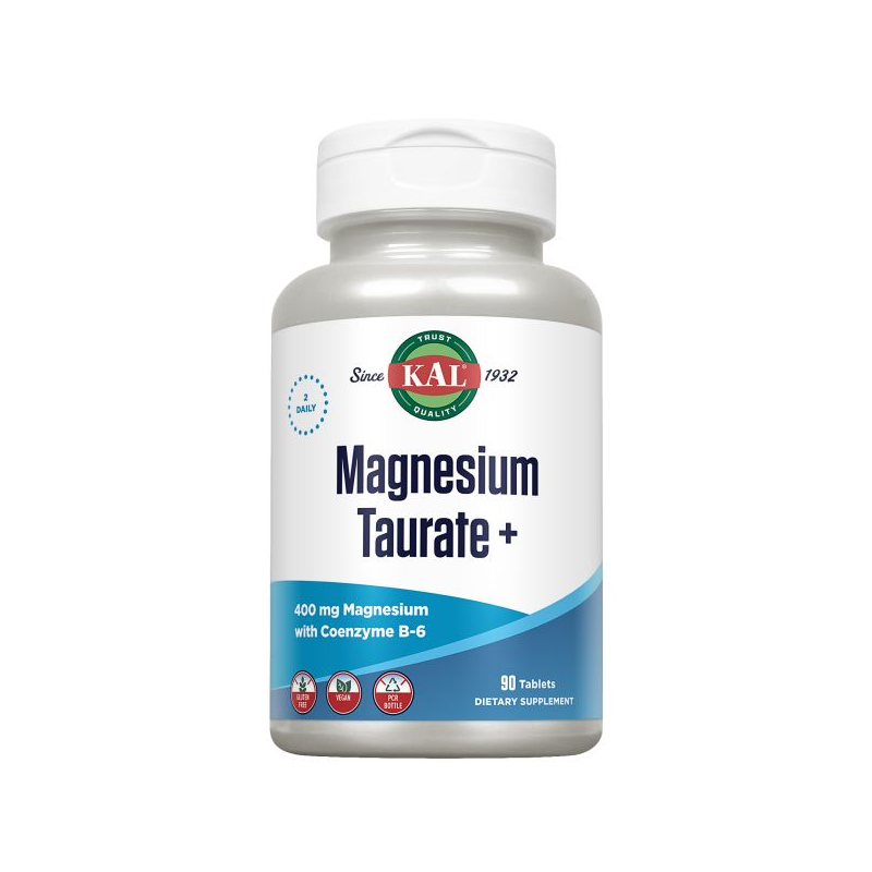 Magnesium taurate + kal solaray 400mg 90 tabletas