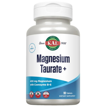 Magnesium taurate + kal solaray 400mg 90 tabletas