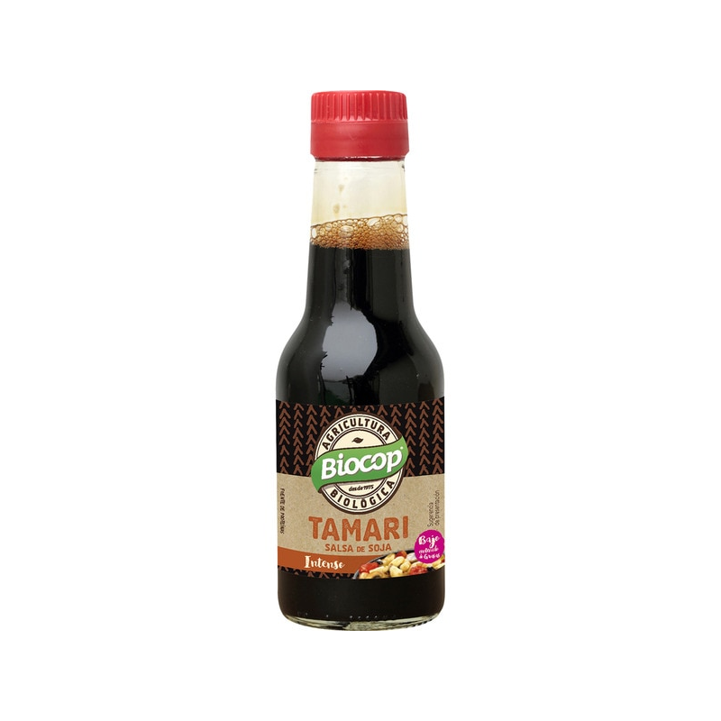 Tamari intense salsa de soja biocop 140ml.