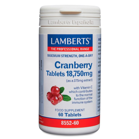 Cranberry 18750mg 60cap arandano rojo lamberts.