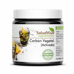 Carbon vegetal activado 50g(colorante) salud viva.