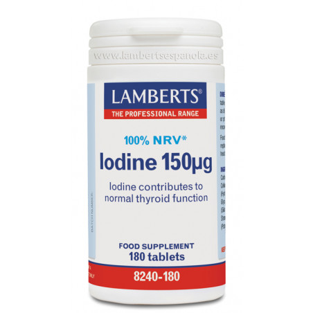 Iodine 150ug (yodo) 180tab.lamberts