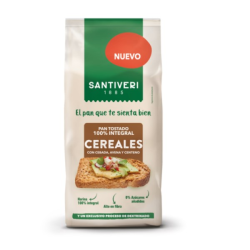 Pan tostado integral cereales santiveri 200g