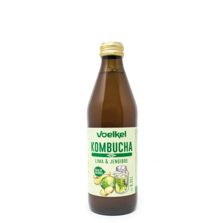 Kombucha lima y jengibre voelkel bio 330ml