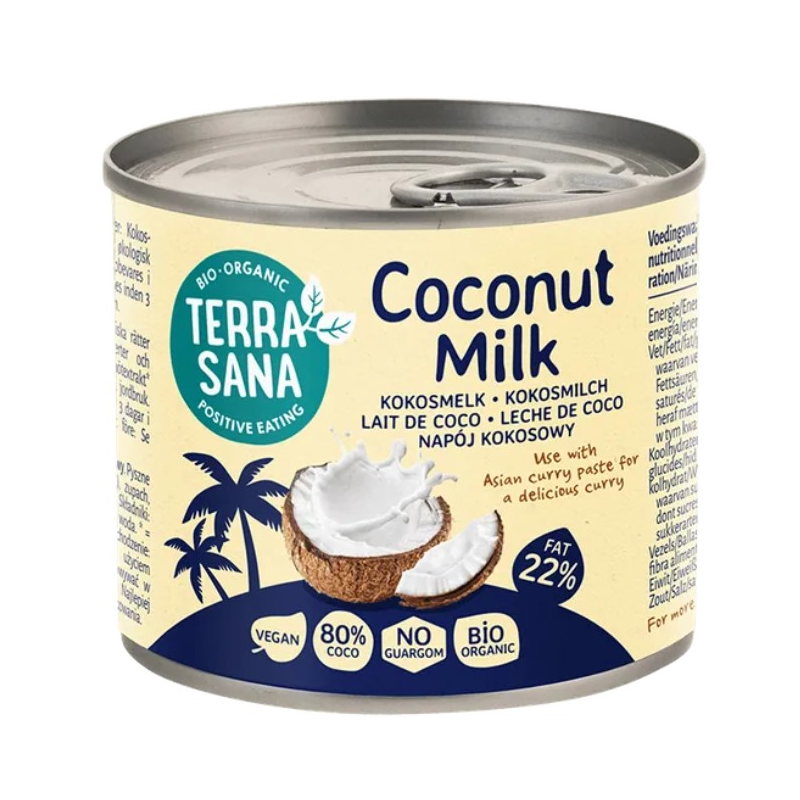 Leche de coco 80% terrasana 200ml lata