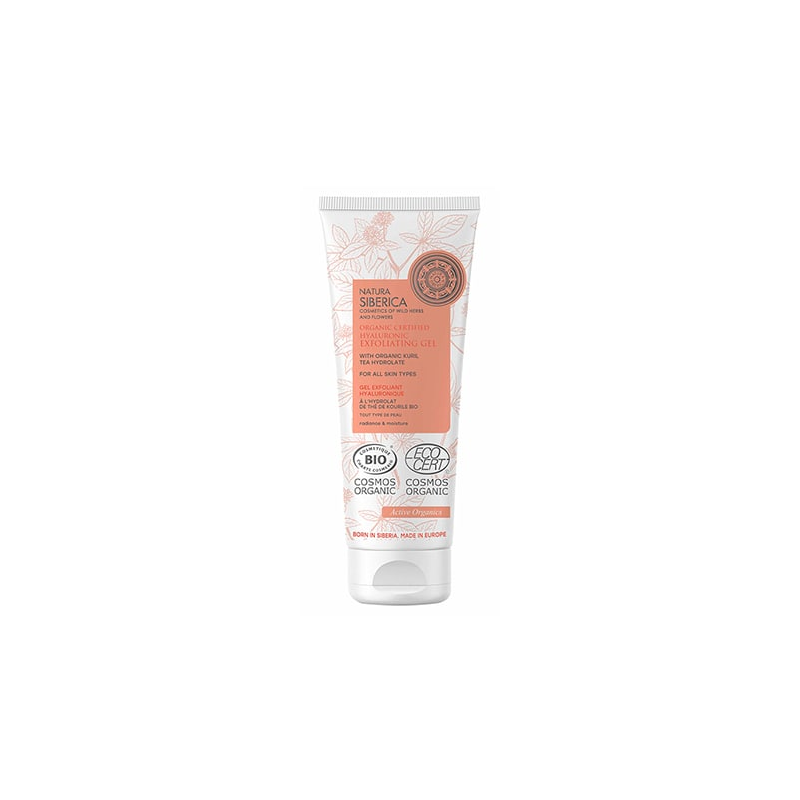 Gel exfoliante facial hialuronico natura siberica